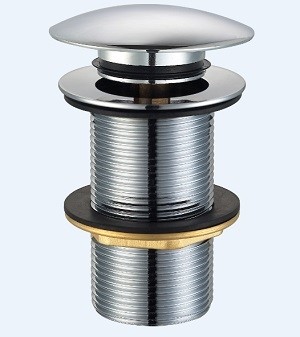 Bonde Poussoir Clic Clac Chrome Sans Trop Plein Ø 66 Sanili - Grilles évacuation, référence bonde-poussoir-clic-clac-chrome-sans-trop-plein-66-sanili chez Sanitaire Casa Anfa à Casablanca